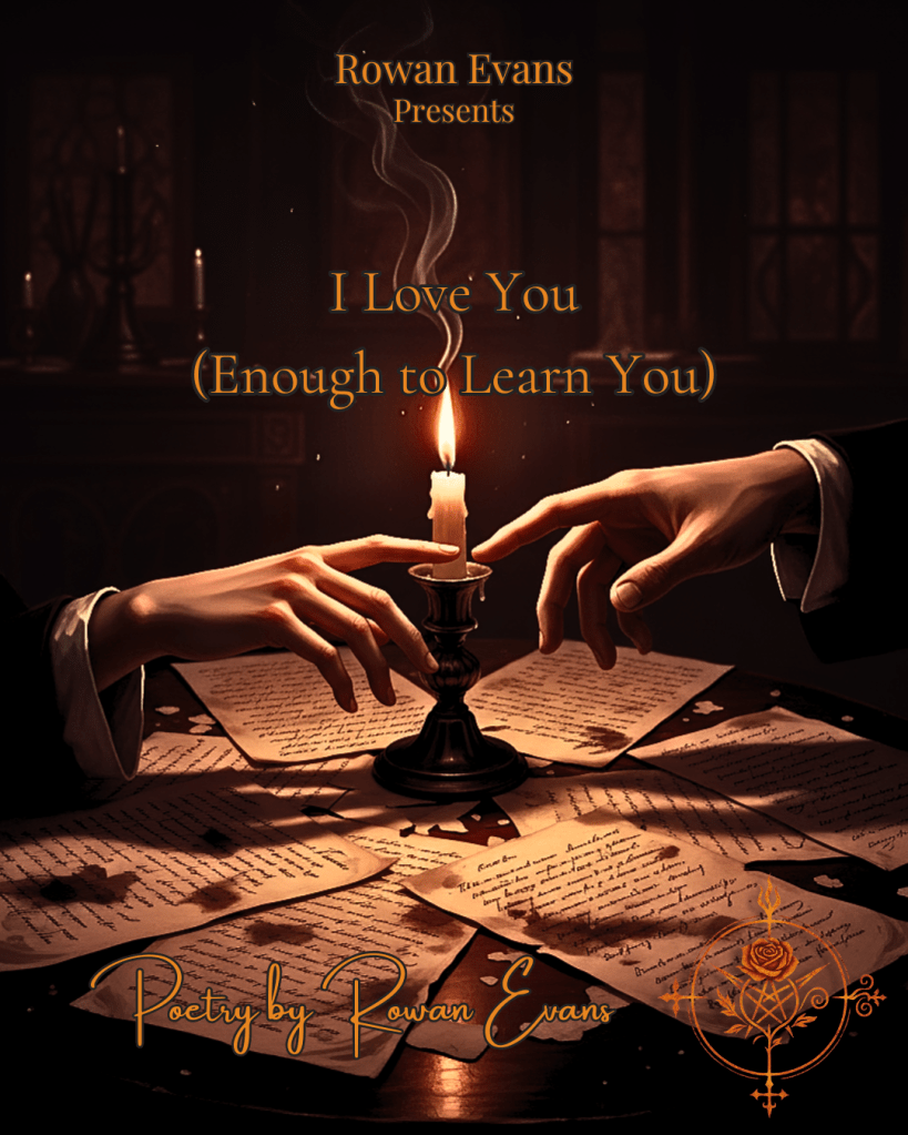 “Two hands nearly touching through candlelight over scattered handwritten vows and ink-stained pages — symbolizing understanding and emotional intimacy.”