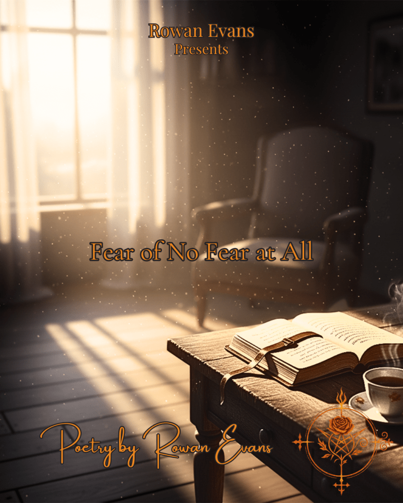 Sunlight through sheer curtains, illuminating an open journal and cup of tea on a wooden desk.