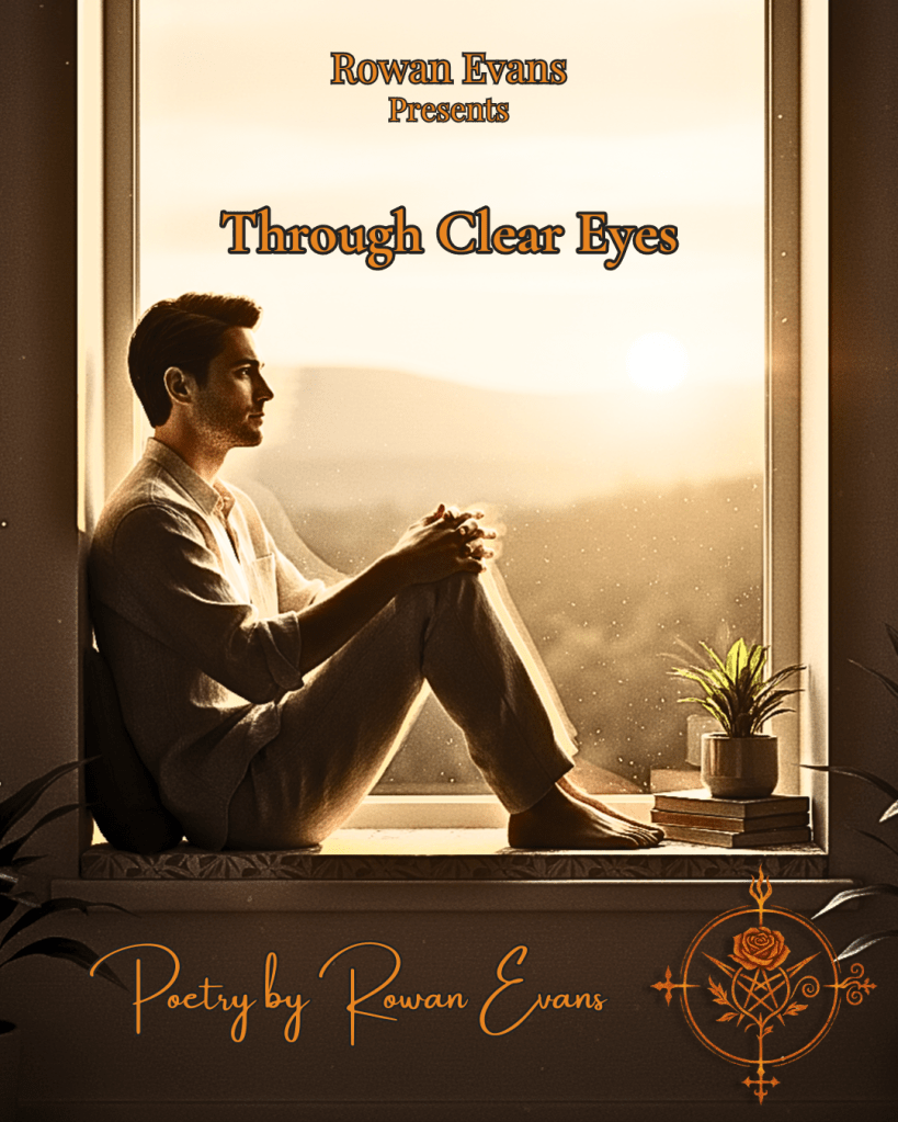 “Person sitting at a sunlit window, reflecting with clarity and peace.”