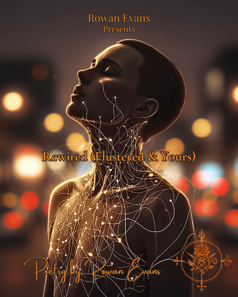Illustration of a person surrounded by glowing abstract lines around their chest and throat, symbolizing emotional rewiring and breathless desire.