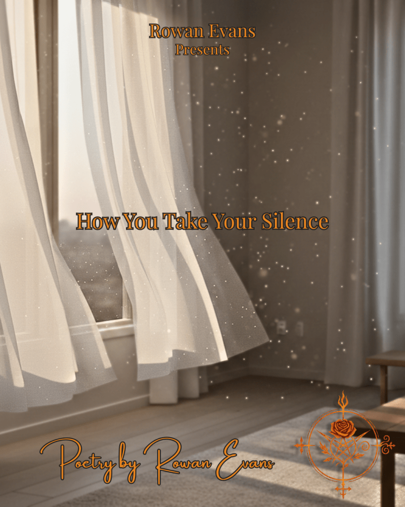 Soft light filtering through sheer curtains in a quiet room, creating a calm and intimate atmosphere