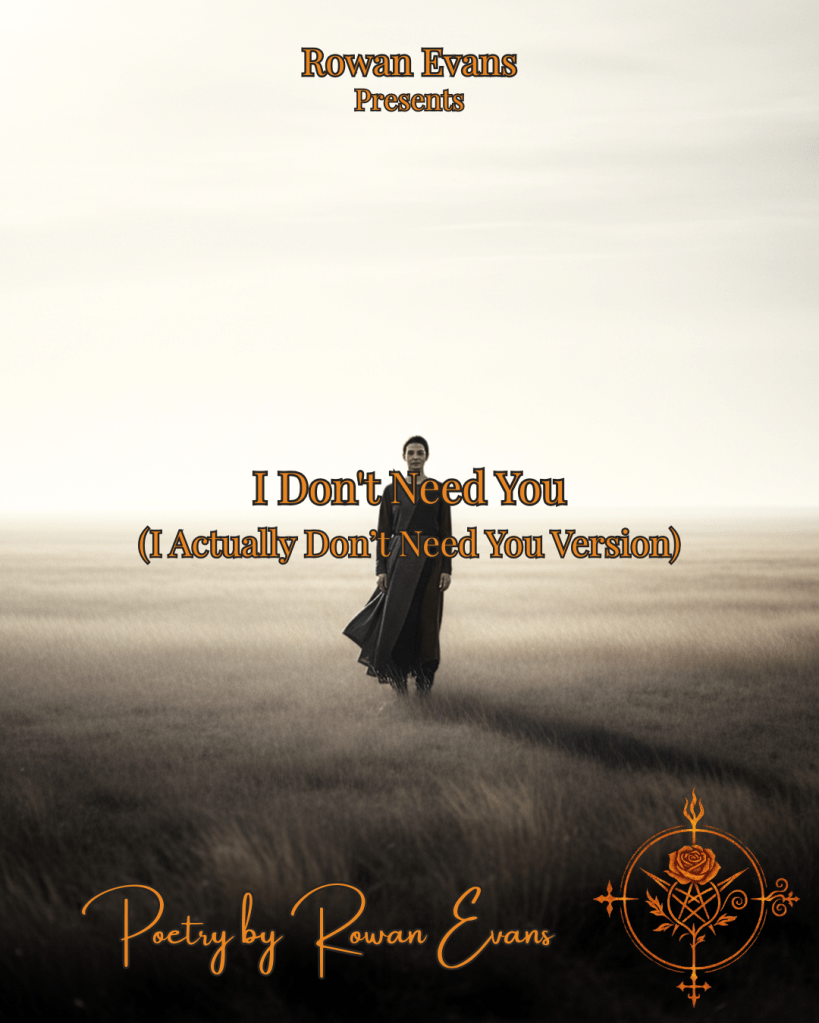 Solitary figure standing calmly in soft light, symbolizing emotional independence, self‑sufficiency, and quiet strength.