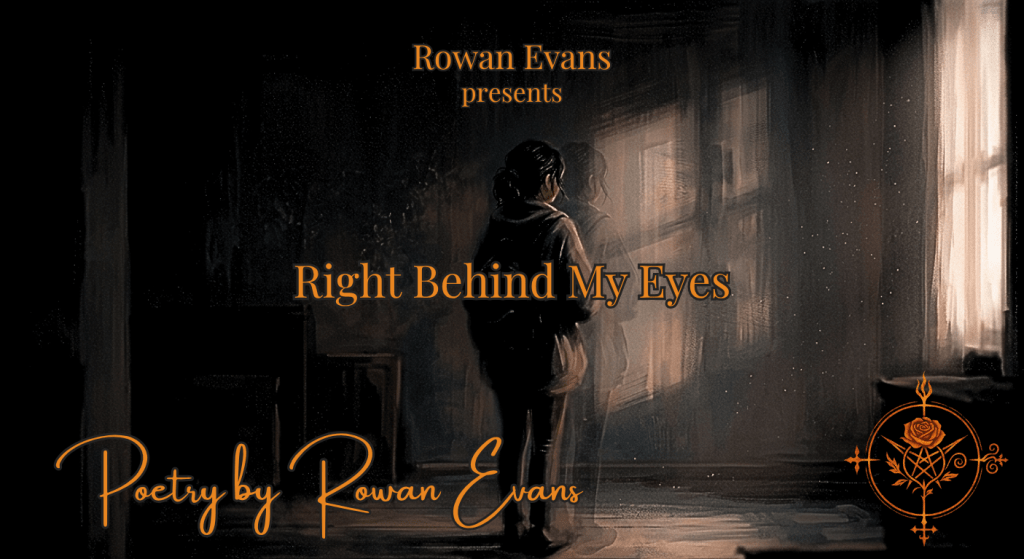 Blurred figure standing in a dim room with a double-exposure effect symbolizing dissociation and emotional distance.