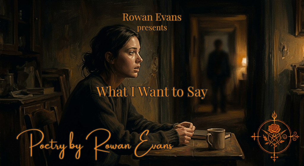 Person sitting in low light hesitating to speak, symbolizing unspoken emotions and vulnerability.